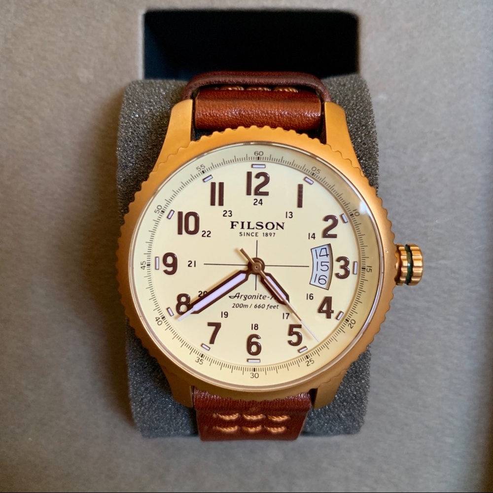 Filson by Shinola Men’s Watch Brown Leather